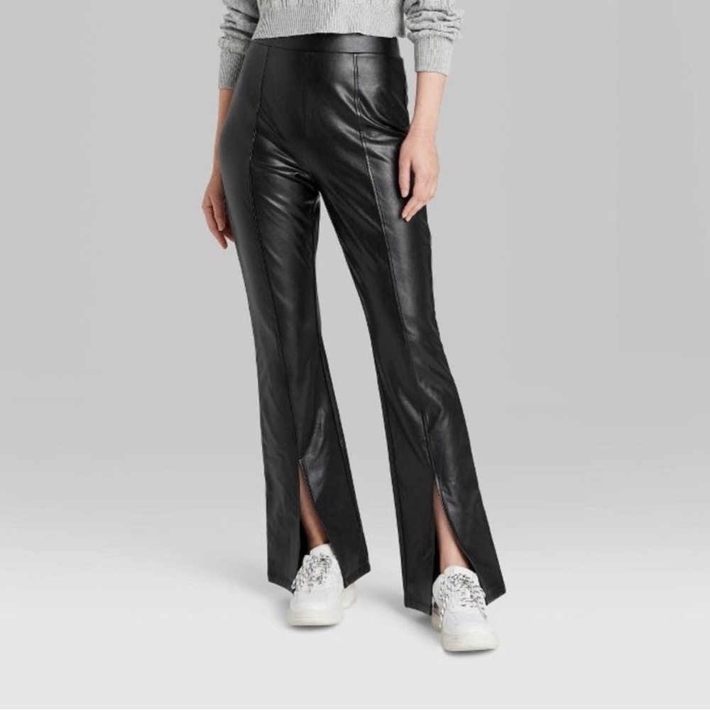 Wild Fable Split Leg Faux Leather Pant